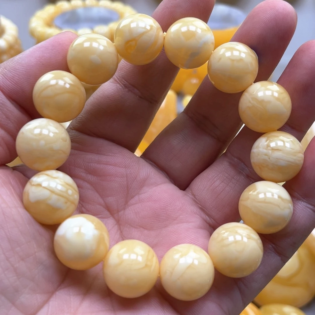 琥珀手链未镶嵌?**极手串