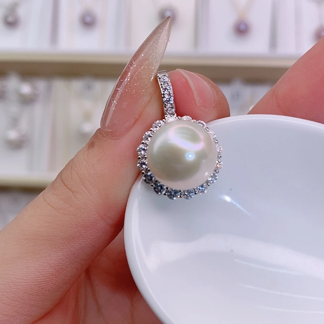 淡水珍珠未镶嵌颈饰11-12m