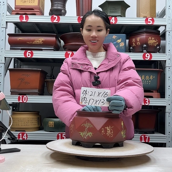 紫砂花盆紫砂花盆