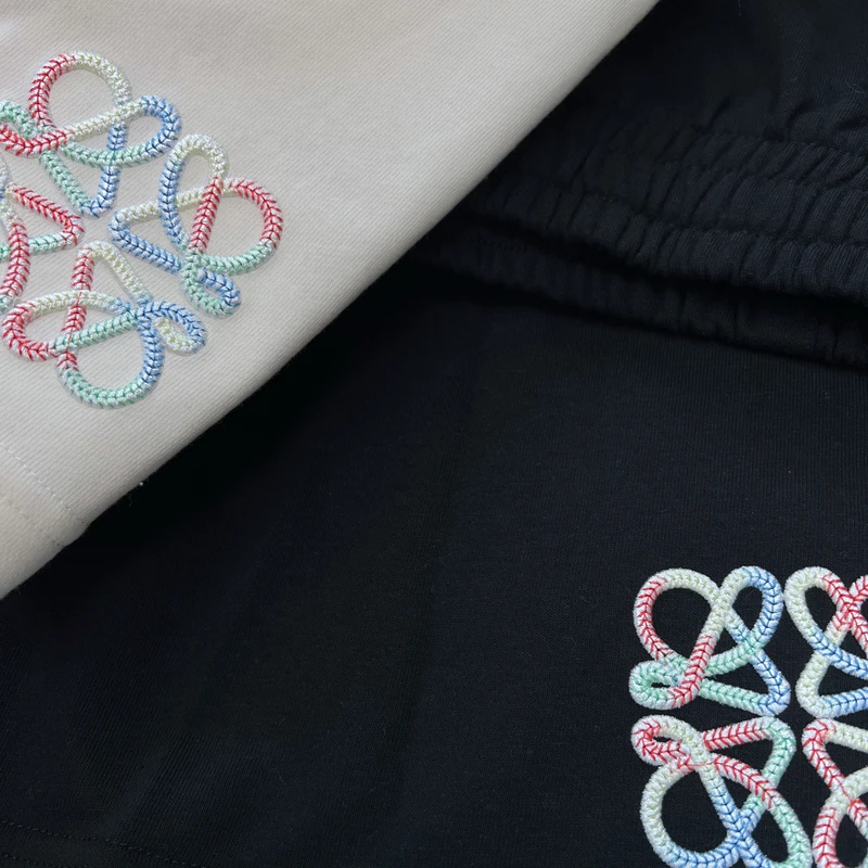 【031-LW彩秀短裤】夏新款奢品男女同款重磅情侣时尚休闲短裤