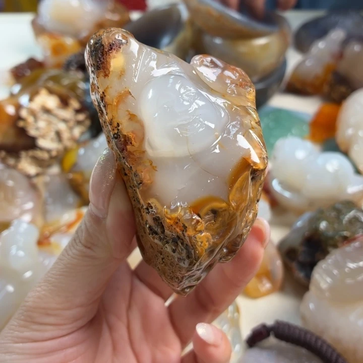 玛瑙/玉髓未镶嵌吊坠(不含链)