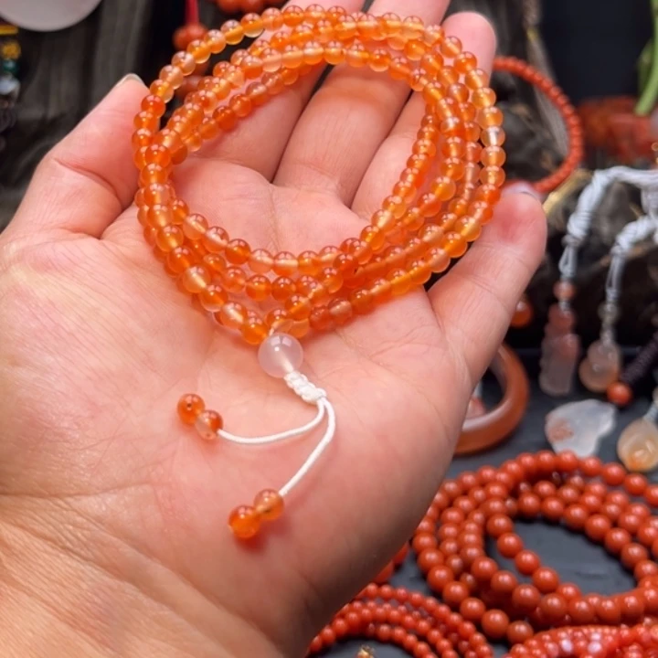 南红玛瑙未镶嵌手链