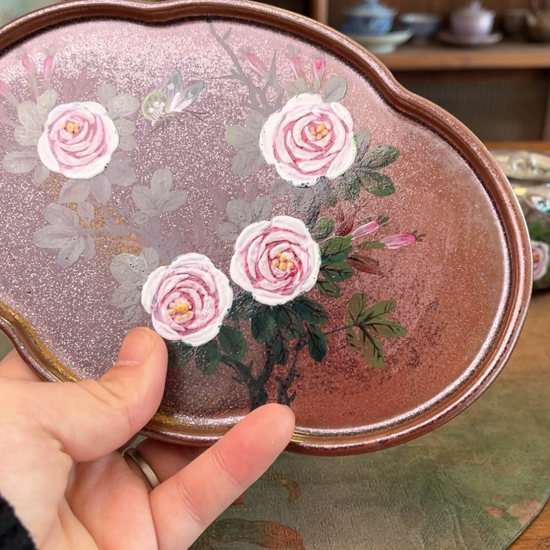 杯柴烧手工手绘陶瓷