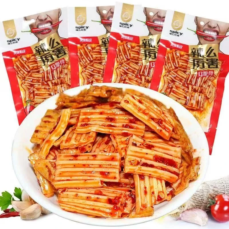 春福盈辣么厉害粉粉皮休闲怀旧零食麻辣酸爽味儿时辣片休闲