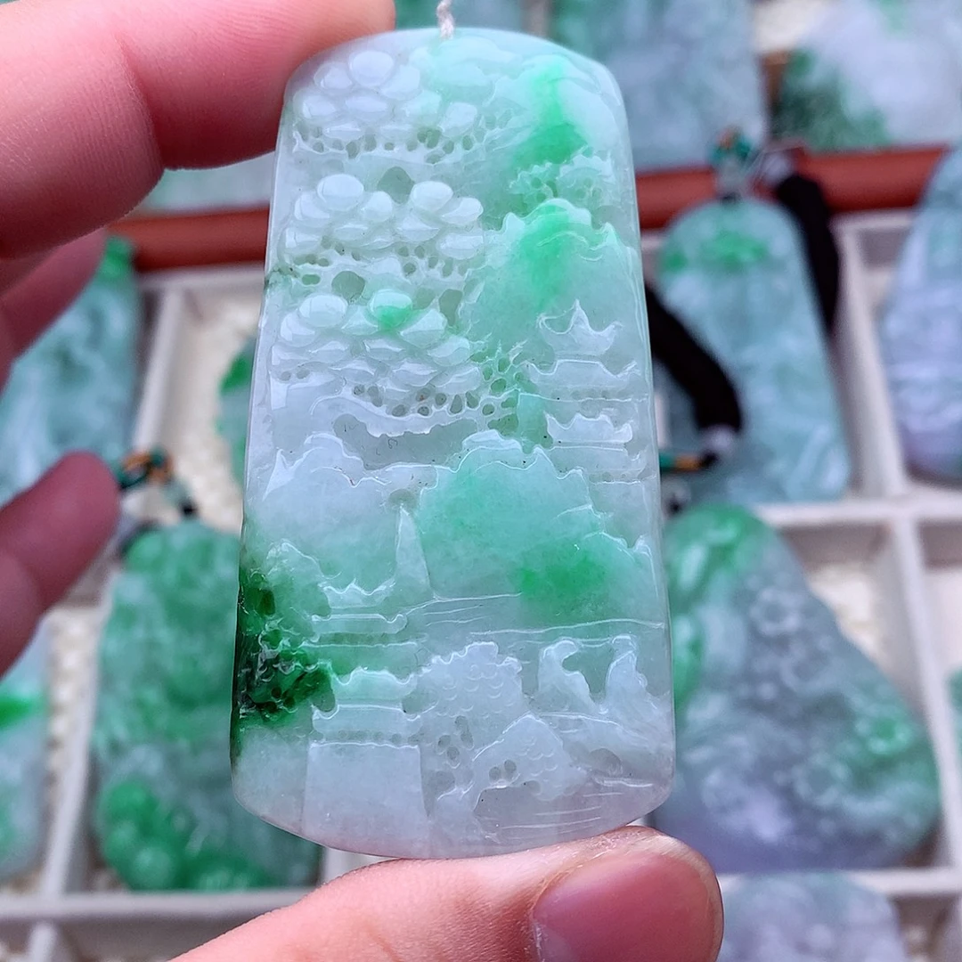 翡翠未镶嵌吊坠(不含链)