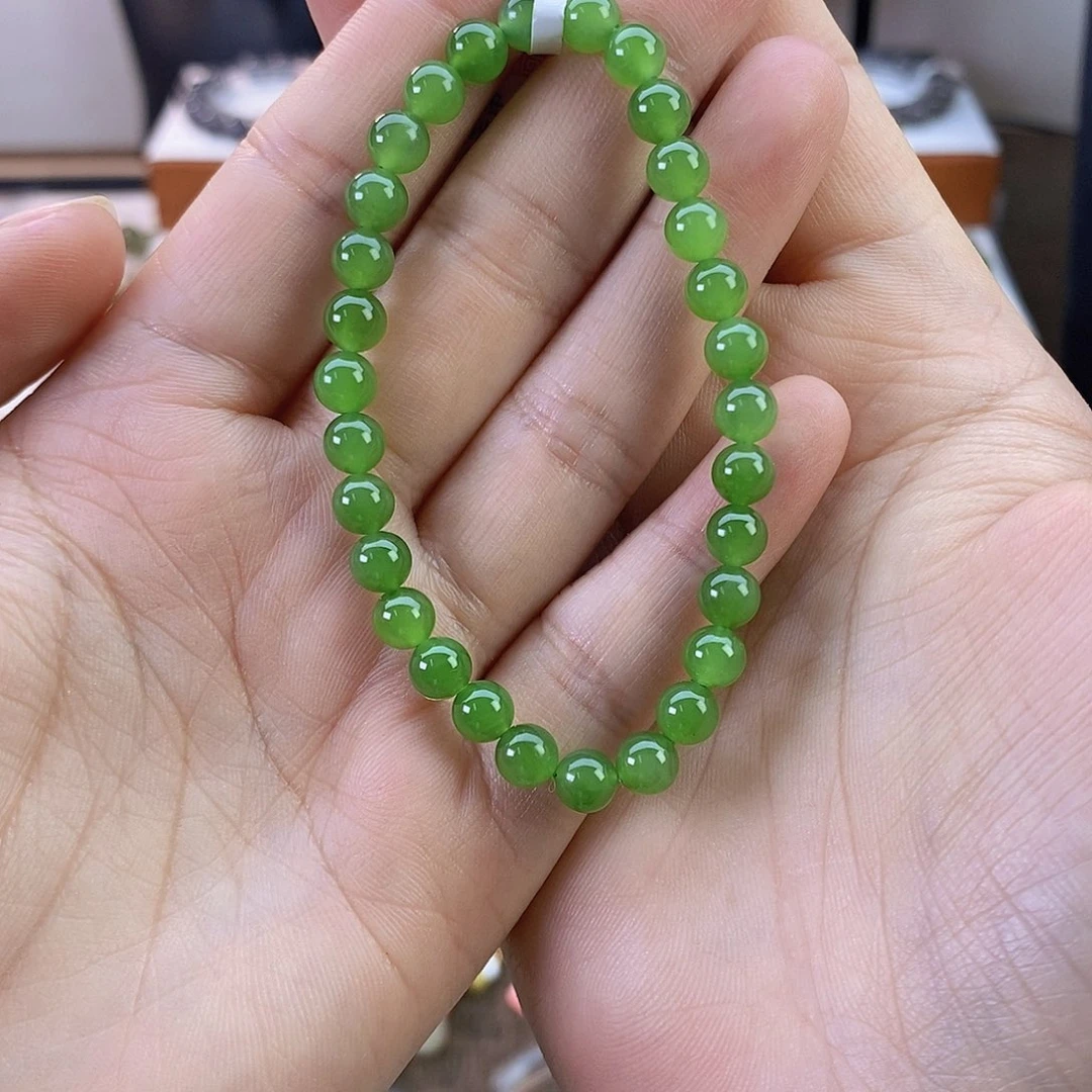 和田玉手串卡6未镶嵌追***?