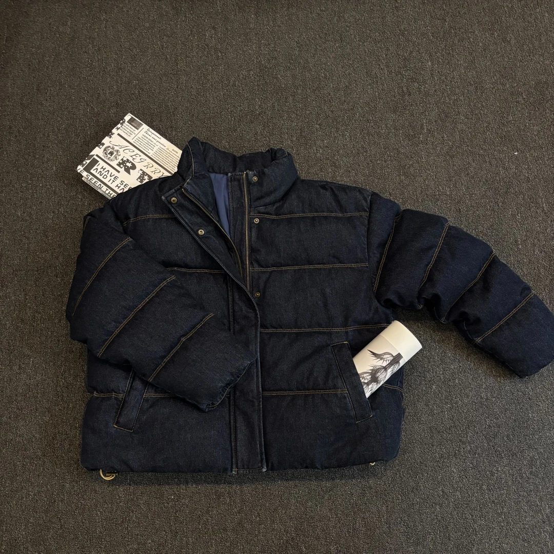 【塔鹿蕾】秋冬新款复古立领加厚保暖宽松羽绒服外套4038