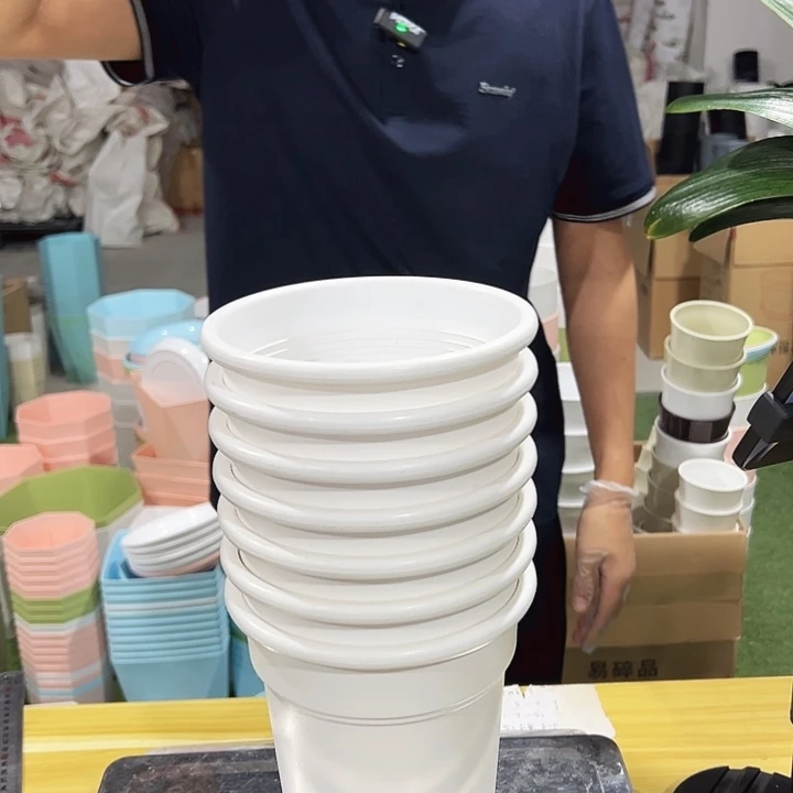 翻边口16高18白色无托6只