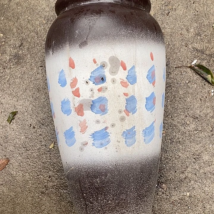 紫砂花盆高30口12瑕疵