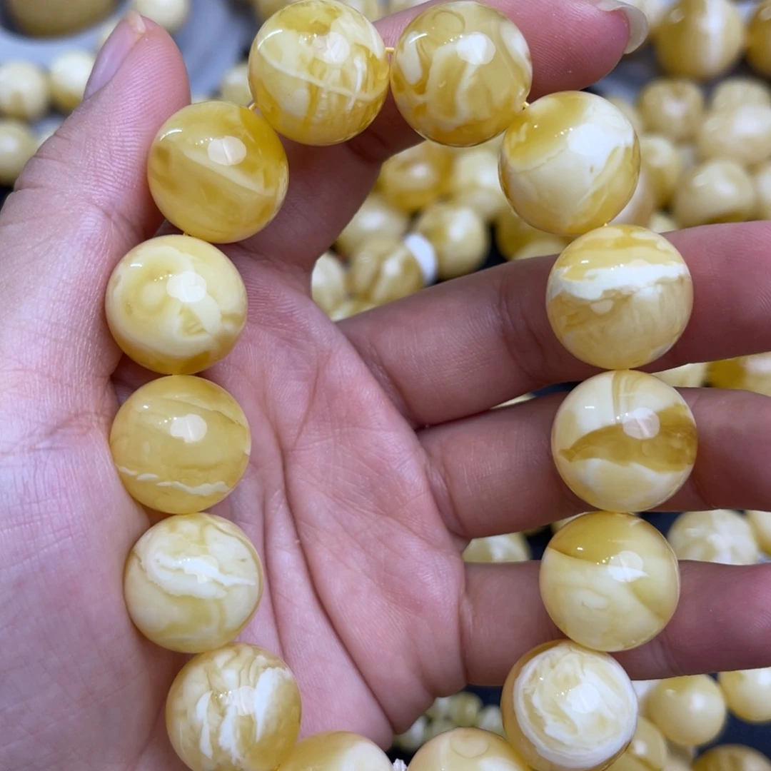 手链琥珀未镶嵌微瑕16