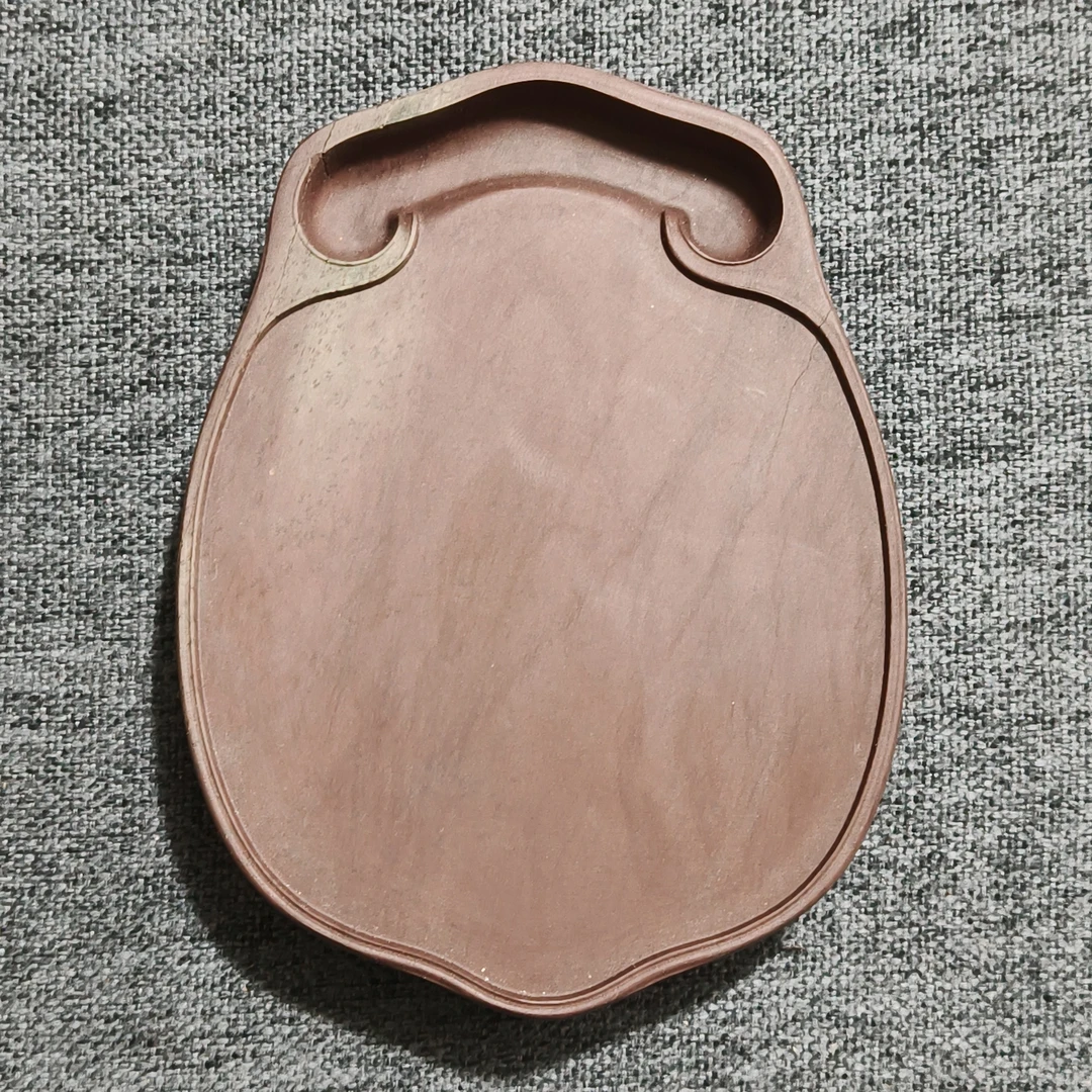 甘肃洮砚，西江双色蝉砚，尺寸10.5*8*1.7厘米