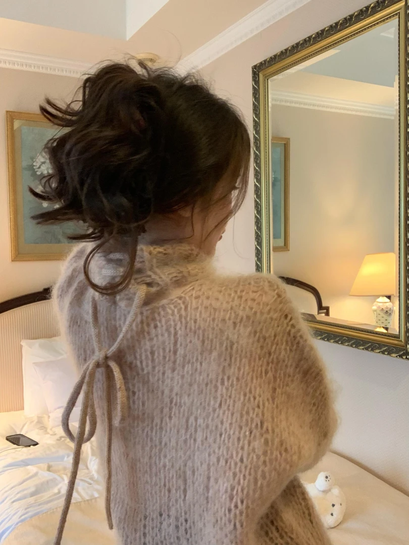 2025秋冬新款韩系温柔风针织开衫毛衣上衣女百搭显瘦半身裙两件套