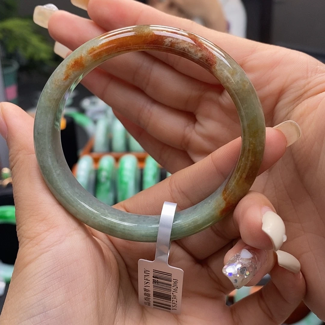 翡翠未镶嵌手镯缅甸翡翠57.6