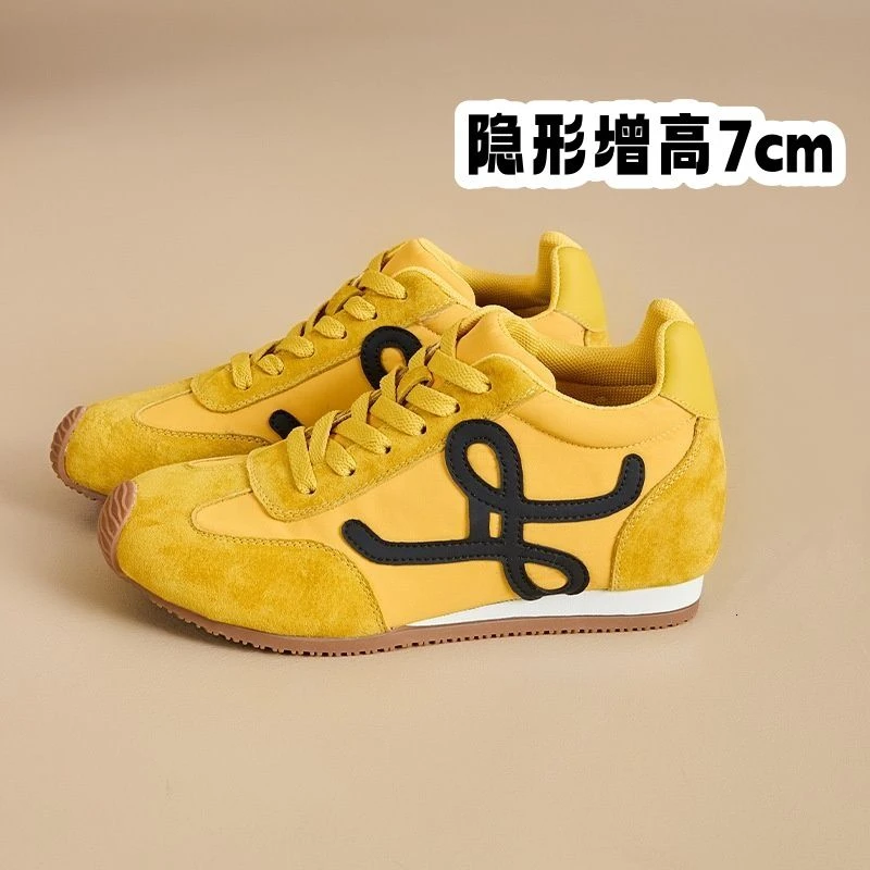 7厘米增高德训鞋舒适版透气夏季款百搭慢跑鞋耐磨软底轻便跑步鞋