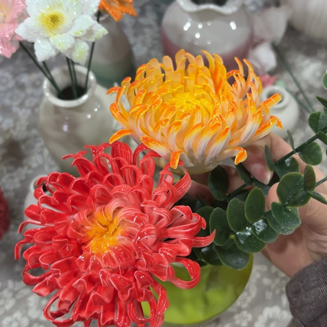 陶瓷花拍满20元发货退款拉黑