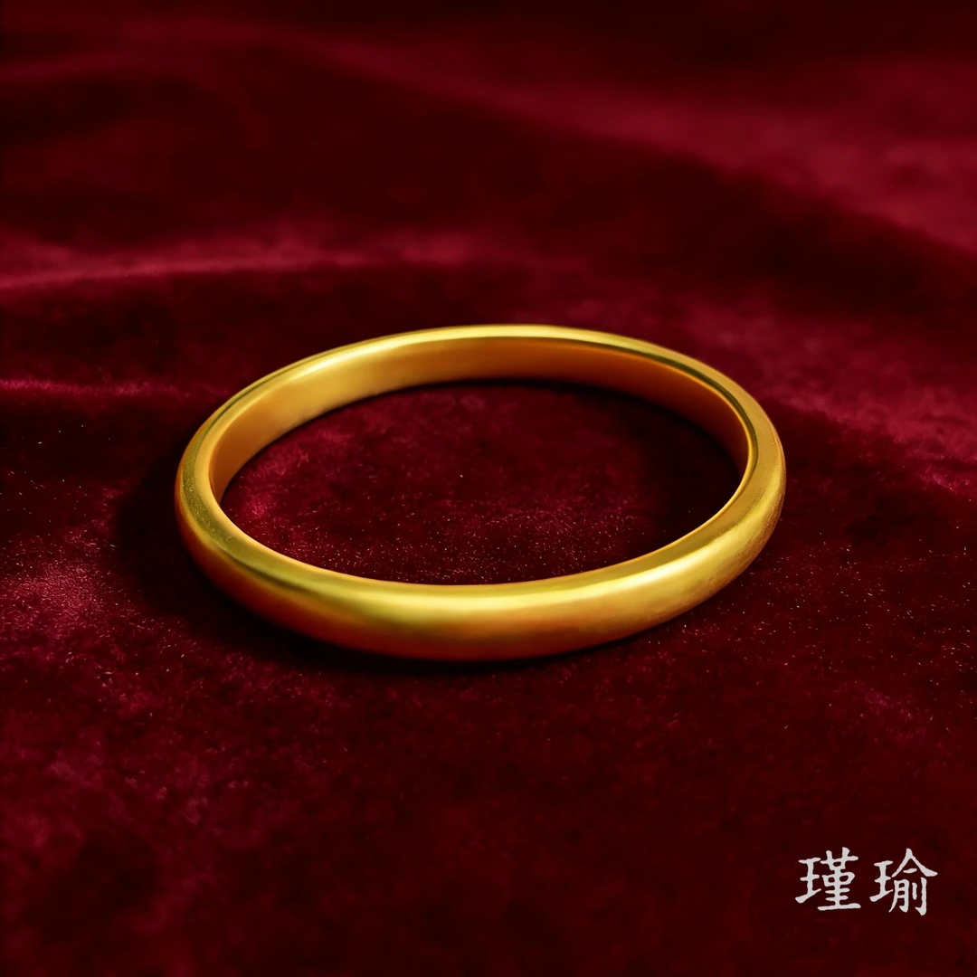 K0119黄色百福素小轮胎闭口手镯多样性发货19106