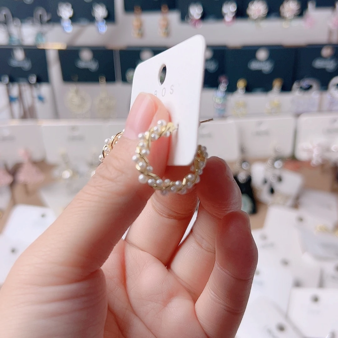 琉璃铁合金合金耳环的