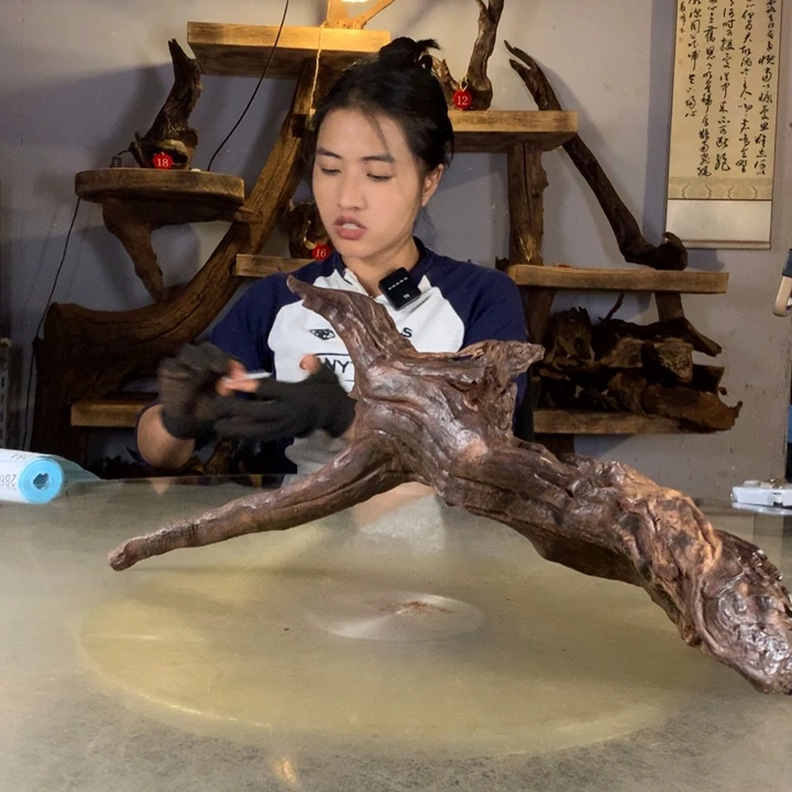 幸***星天然云南紫柚木会黄水