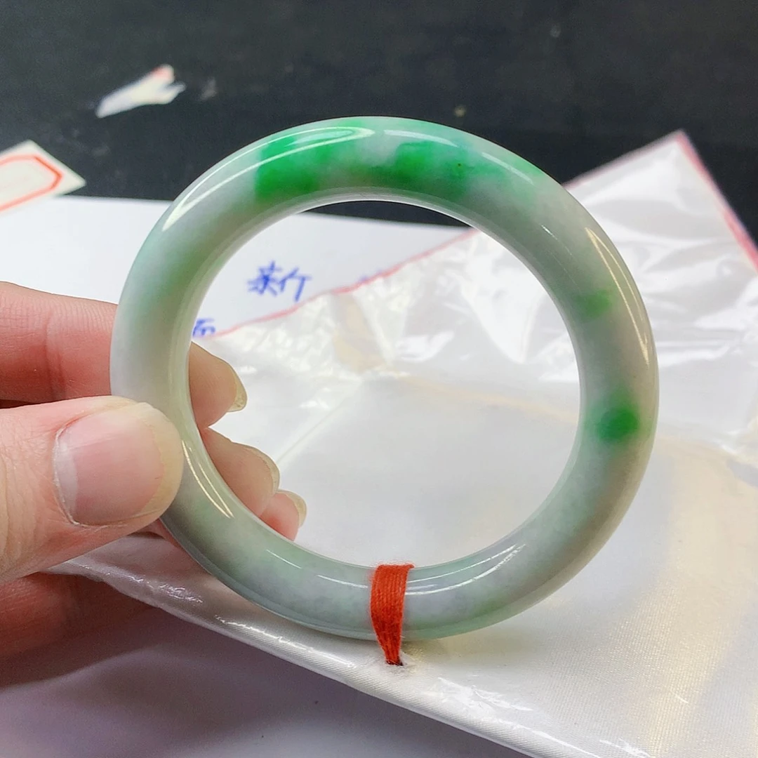 翡翠手镯未镶嵌218缅甸天然翡翠A货