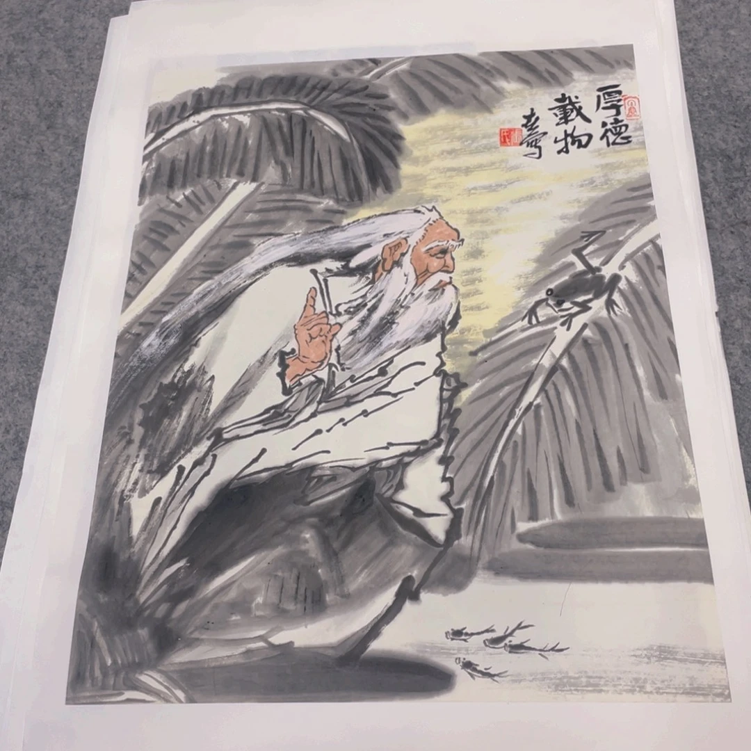 国画1.4平尺纯手绘国画作品