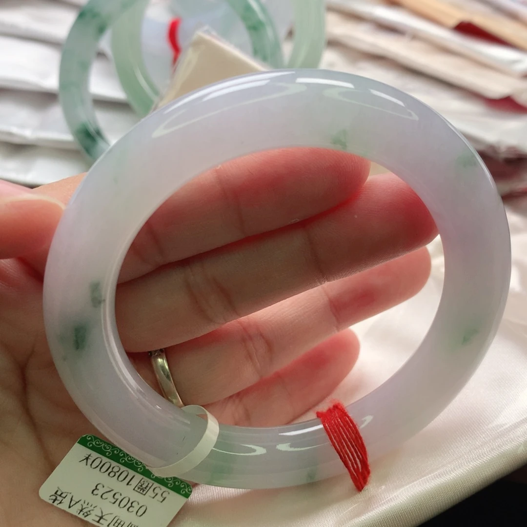 翡翠未镶嵌手镯缅甸54.55