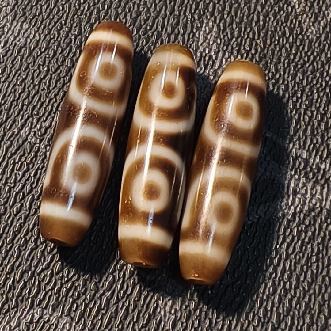 上肯三眼天珠3A款品质九眼天珠老料玛瑙多样性发上肯天珠一个