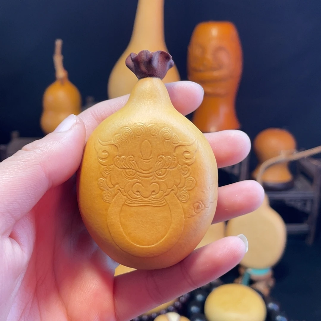 醒狮押花葫芦葫芦