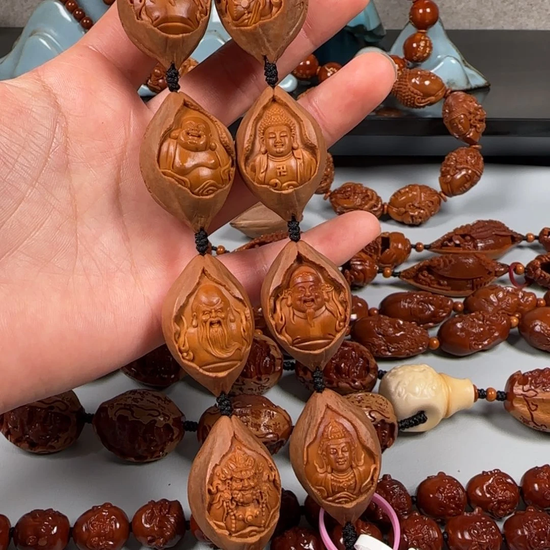 手串橄榄核24心经群仙