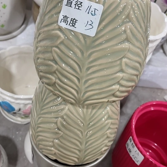 多肉绿植陶瓷花盆9.9包邮，有孔