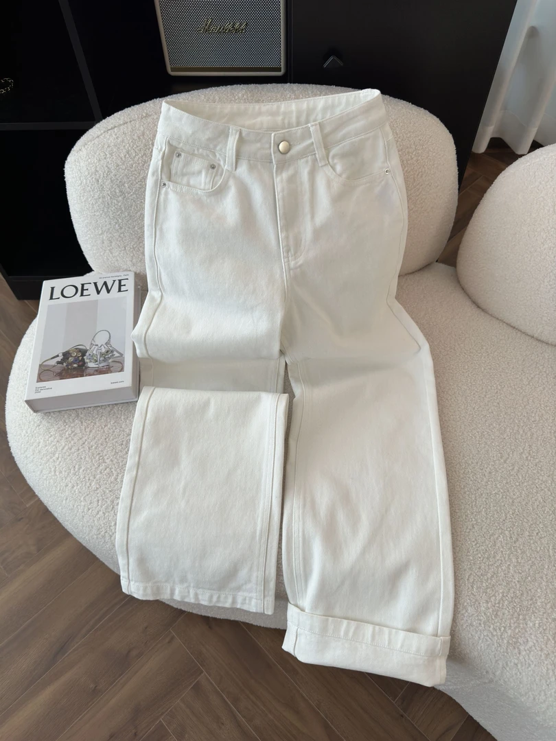 KAISIO春夏韩版高级感时尚百搭穿搭牛仔裤2409151