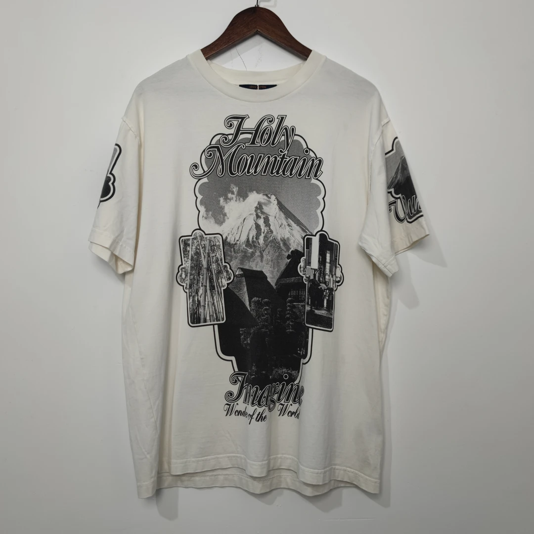 99新 LouisVuitton/路易威登 Lv白色雪山短袖尺码：XL
