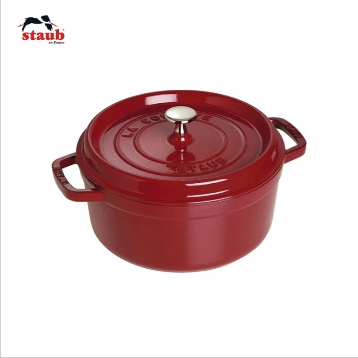 staub/珐宝 珐琅铸铁珐琅圆形炖锅24cm 多色可选  A