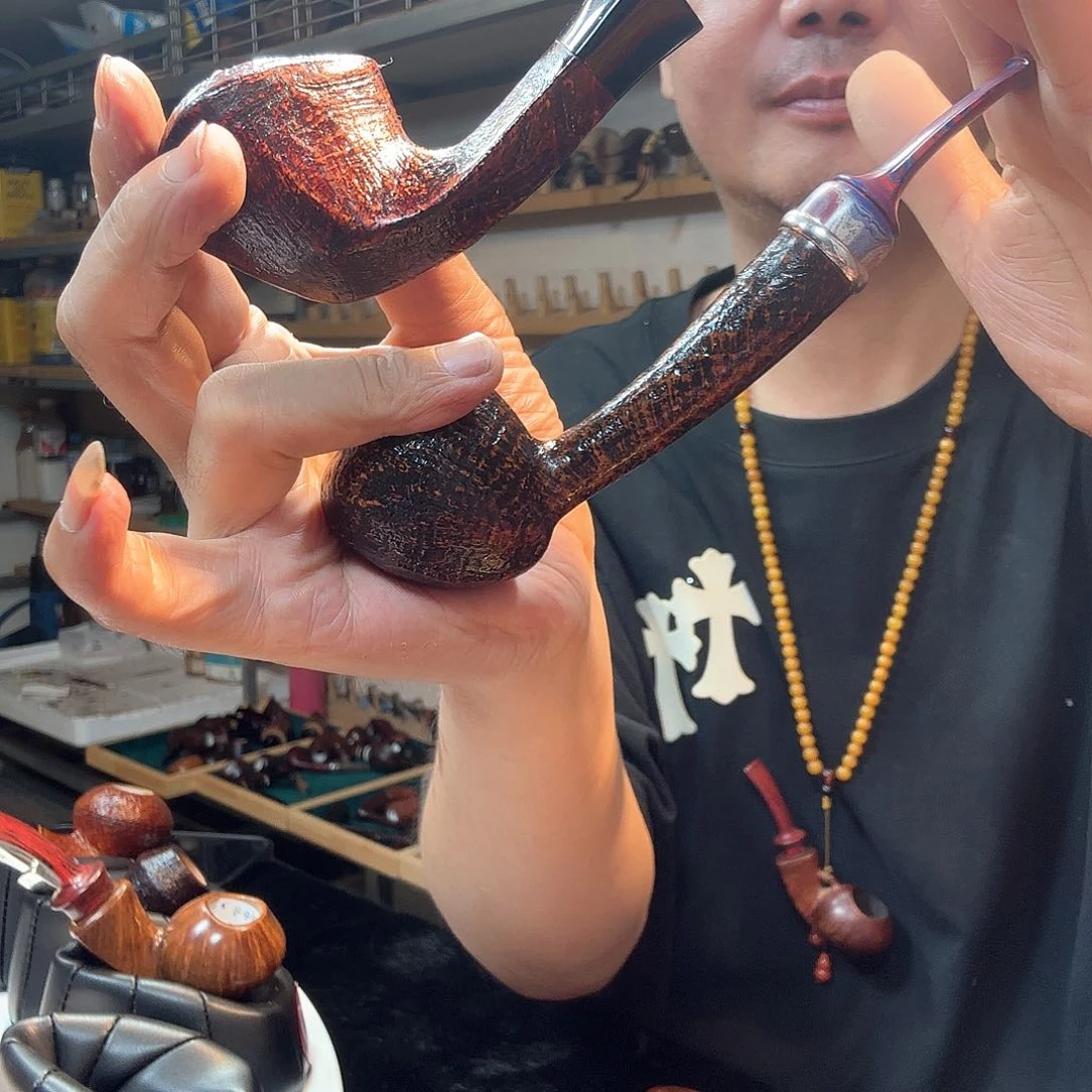 ?**?焦耀烟斗一长杆橡果