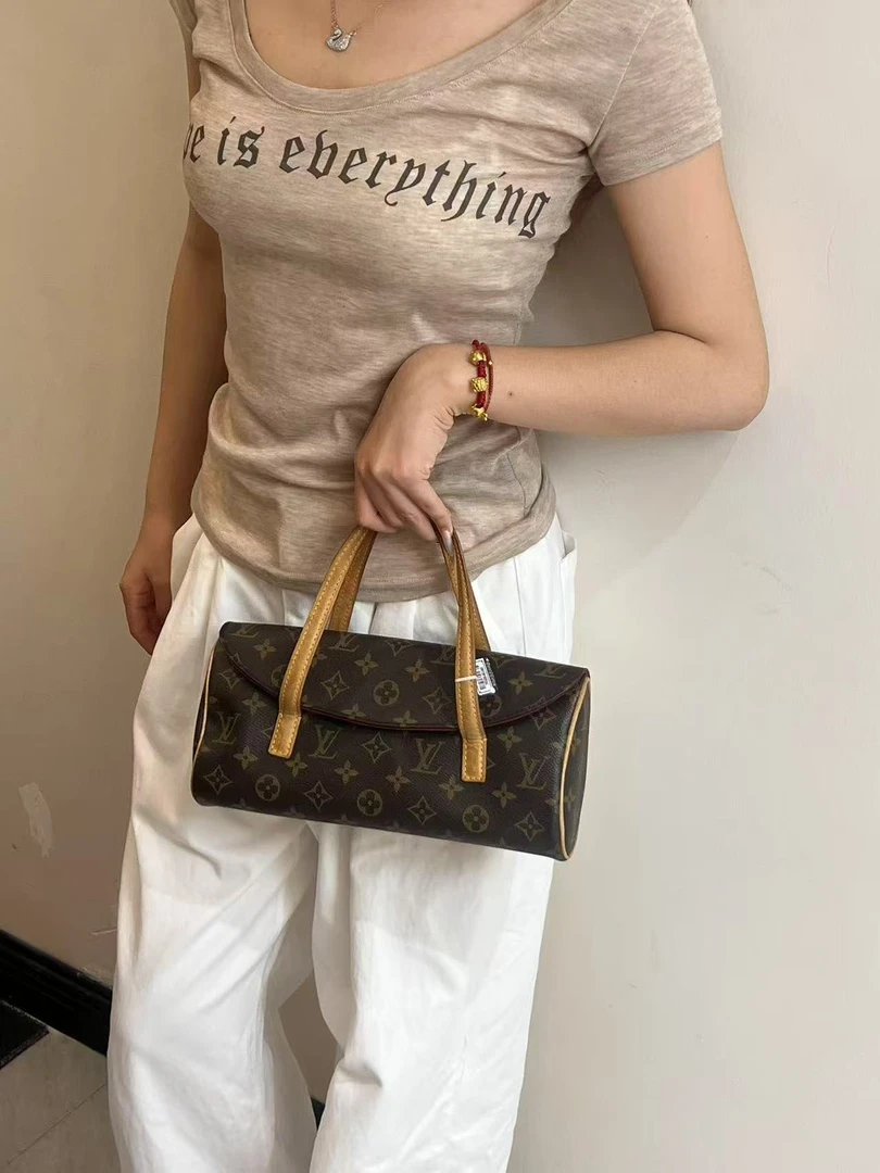 95新 LouisVuitton/路易威登 老花手提法棍晚宴包