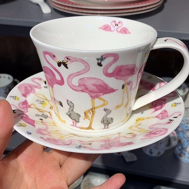 瓷片早餐杯单杯碟