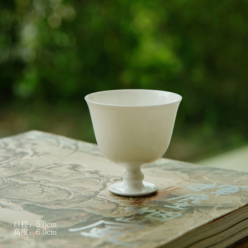 【片羽堂】白色高足杯
