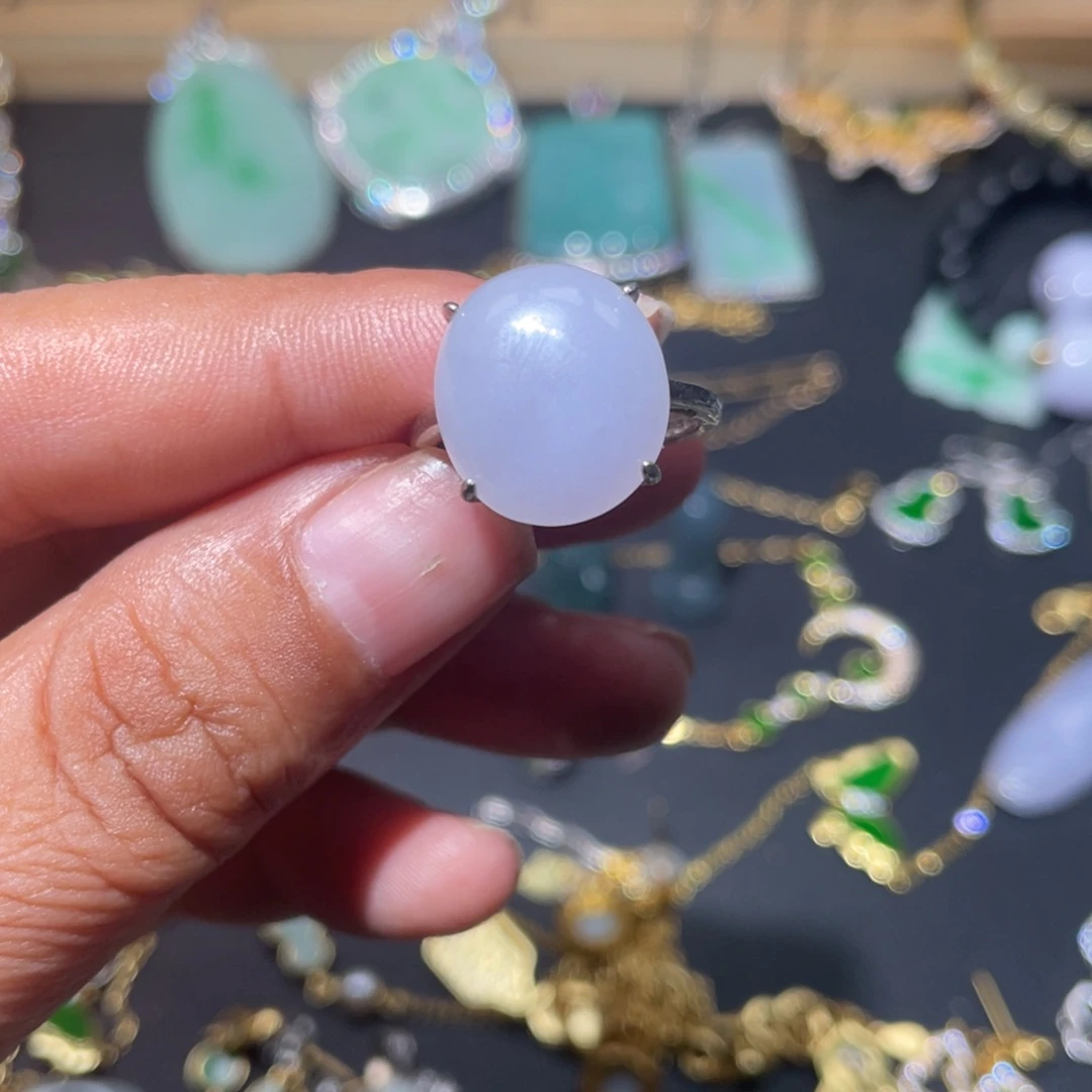 （***）翡翠银S925镶嵌颈饰