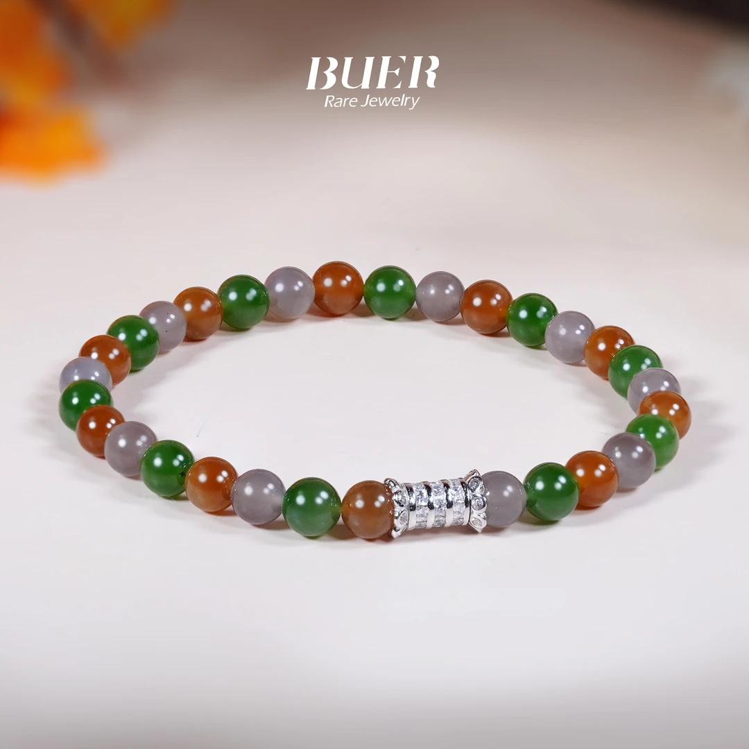 【不二】和田玉多宝手串6mm+