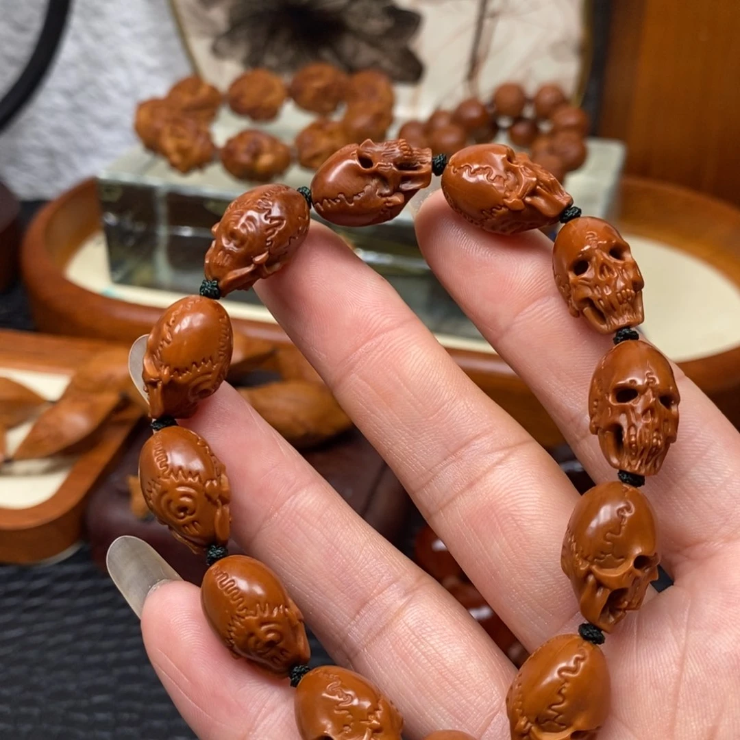 橄榄核手串/手链小子骷髅
