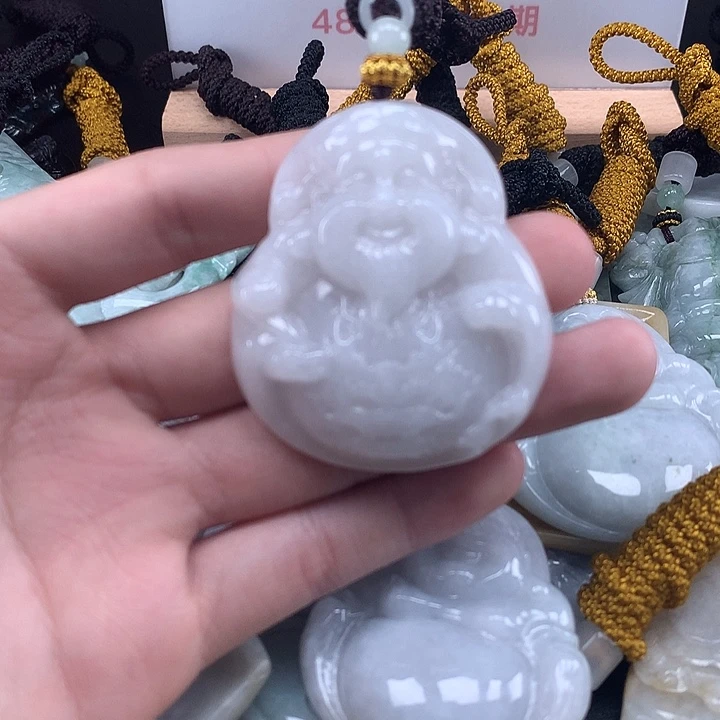 翡翠未镶嵌颈饰天然保真a货翡翠