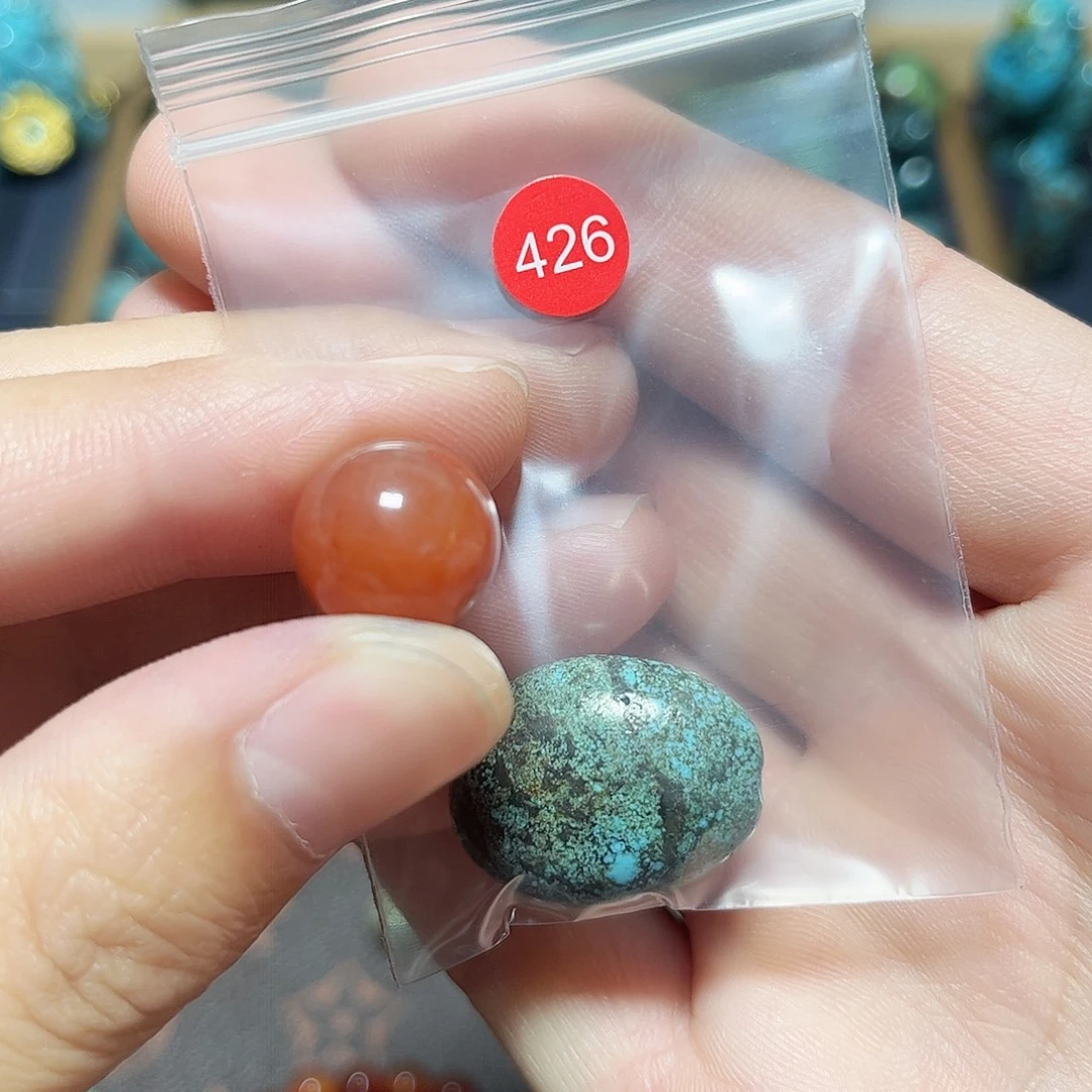 桥****玛瑙/玉髓未镶嵌圆珠桶珠老型手串！！