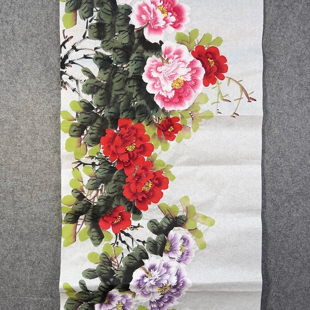 国画267 花鸟在此鸣叫时还要一