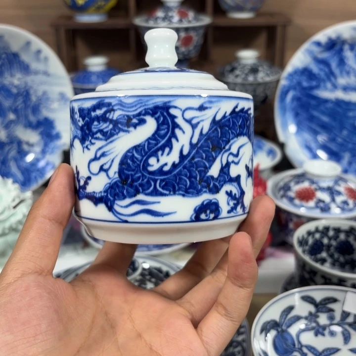 灰***ら景德镇手工手绘陶瓷