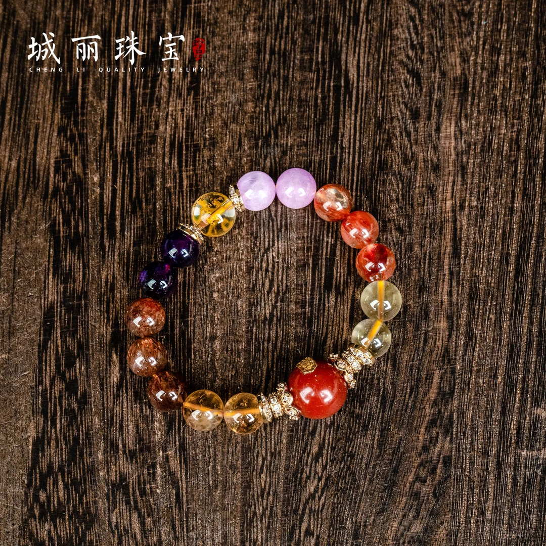 非金属皮质手链 【城丽】天乙贵人多宝手串/条C10ZJH-1598