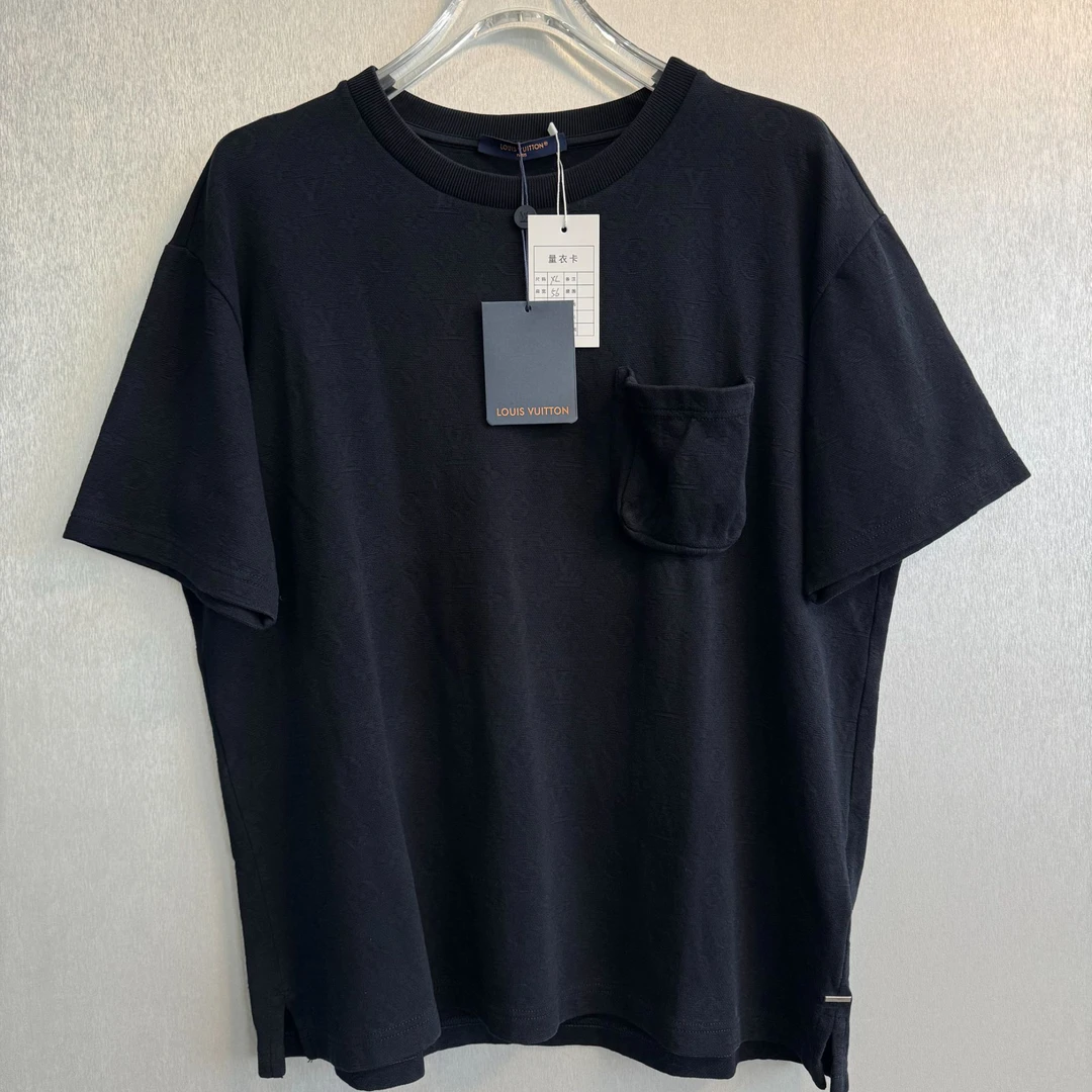 未使用 LouisVuitton/路易威登 藏青满印浮雕短袖XL码