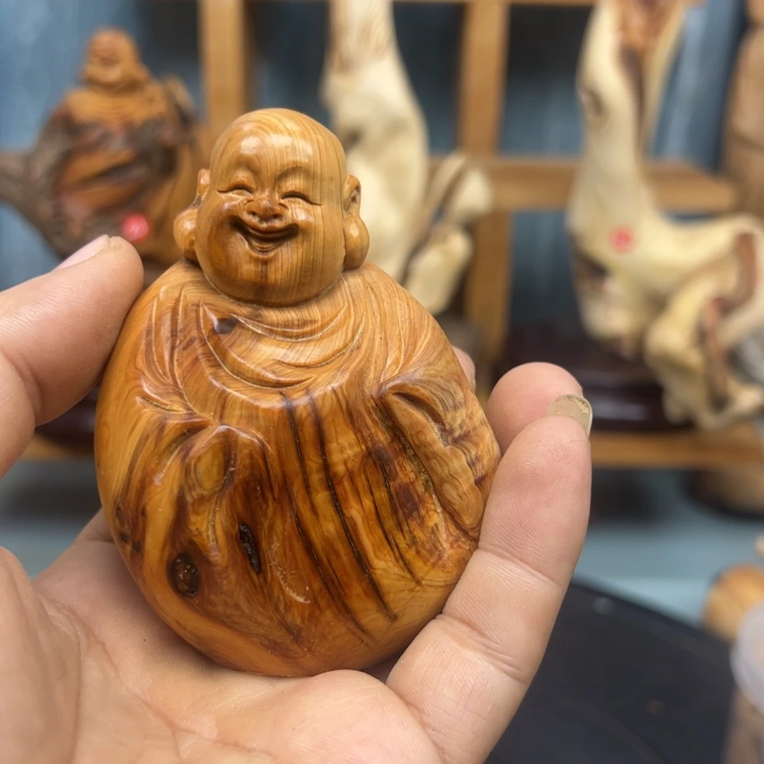 木小*晶崖柏木摆件手把件
