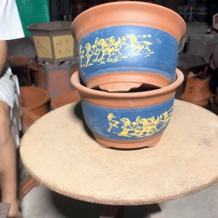 21-21八骏图花盆花盆