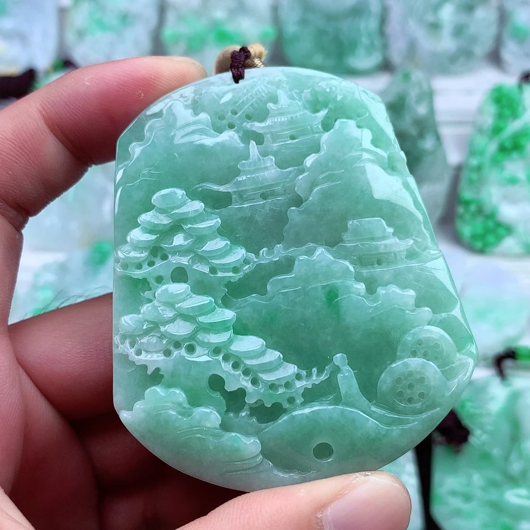 翡翠未镶嵌颈饰翡翠吊坠