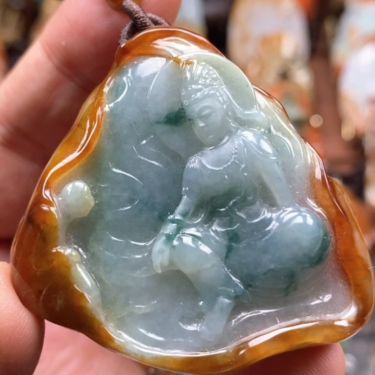 【闪购商品】颈饰未镶嵌翡翠缅甸翡翠A货吊坠