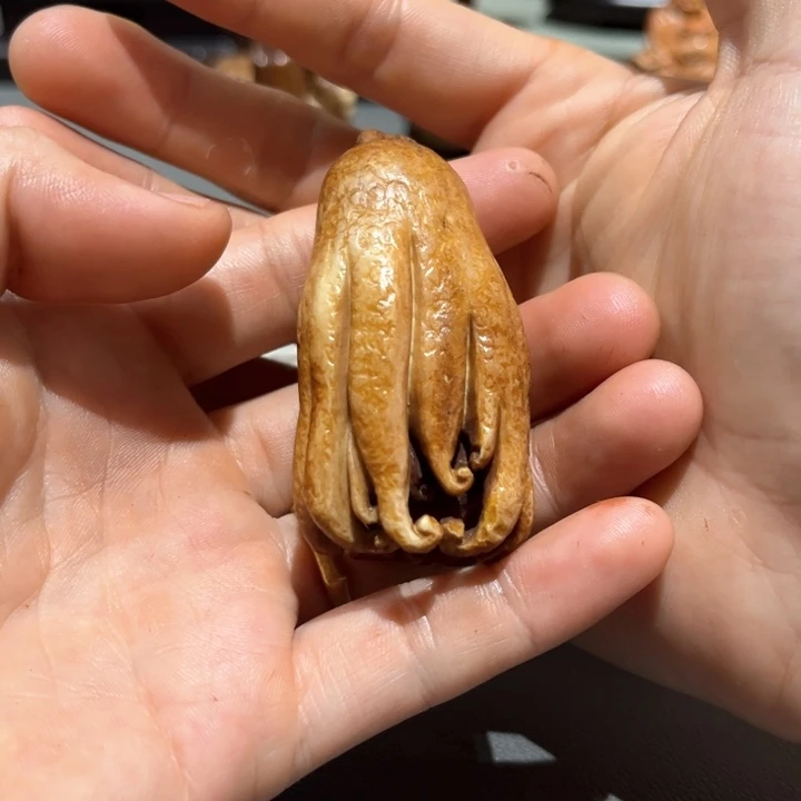 木幺****™鹿角雕刻工艺手把